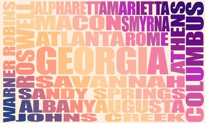 Image relative to usa travel. Georgia state cities list