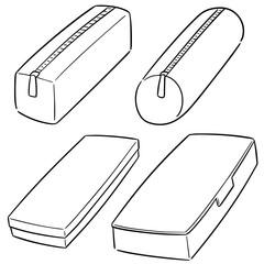 vector set of pencil case