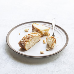 A delicious biscuit for Breakfast. The concept for the menu. Breakfast in the cafe. Poster for the cafe. Close up. Selective focus.