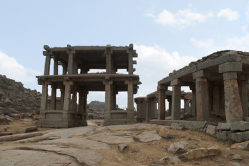 Structures near Kings balance. Hampi, Karnataka.