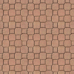 seamless tileable sidewalk paver brick texture/background.