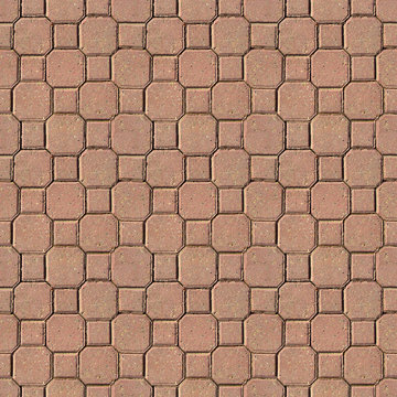 seamless tileable sidewalk paver brick texture/background.