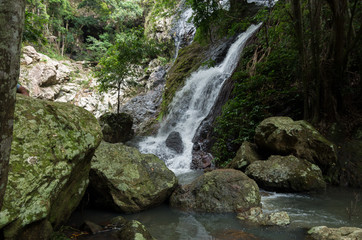 Fototapeta na wymiar Waterfall and Pond