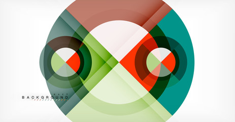 Vector circle abstract background