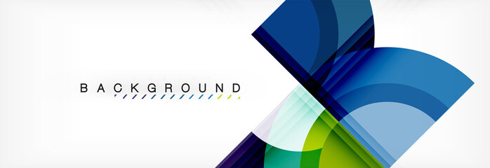 Obraz premium Vector circular geometric abstract background