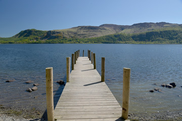 Naklejka premium Jetty on Derwentwater near Keswick, Lake District