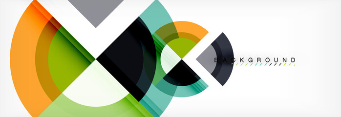 Obraz premium Vector circular geometric abstract background