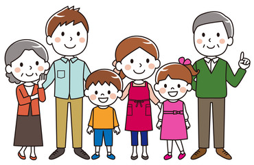 Three generations family