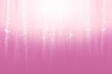 煌めく星とピンクの抽象的背景 
