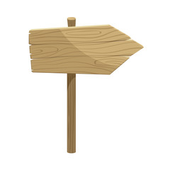 Wooden arrow sign
