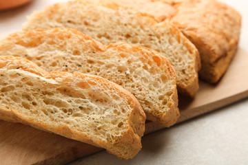 Traditional Italian ciabatta