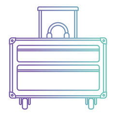 suitcase travel with wheels vector illustration design