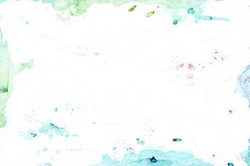 Watercolor green gradient background
