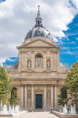 Paris, France, the Sorbonne university, public research school in France 
