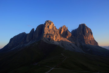 Sonnenaufgang am Langkofel