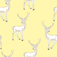 Reindeer Seamless Pattern