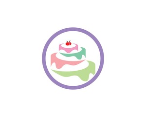 Cake logo vector