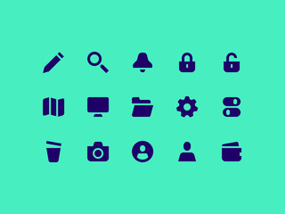 Bold UI icons