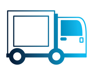 delivery truck isolated icon