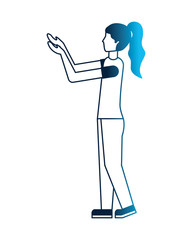 young woman avatar character