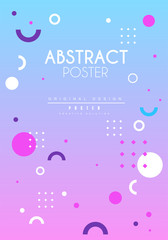 Abstract poster original, creative graphic design template for banner, invitation, flyer, cover, brochure vector Illustration