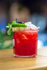 Cocktail on the table. Bar, Restaurant