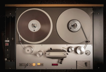 Professional audio tape recorder.