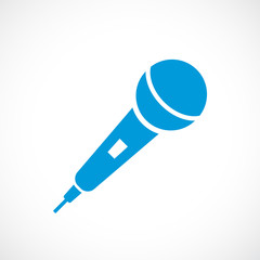 Hand microphone vector icon