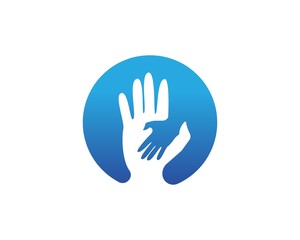 Fototapeta na wymiar Hands Help logos and symbol vector