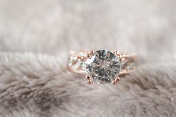 Jewelry luxury silver diamond ring