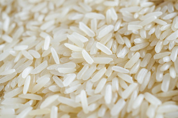 Thailand Jasmine rice texture background close up
