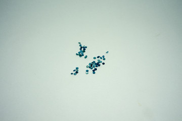 pile of blue aquamarin gemstone 8 carat