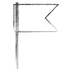 flag pointer location icon vector illustration design