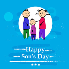 Illustration of background for Son's Daughter's Day