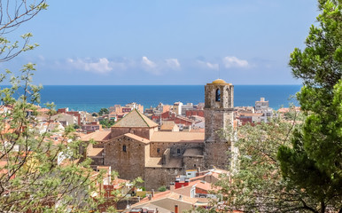 Fototapeta na wymiar View of Malgrat del Mar, Spain