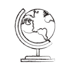 world planet map icon vector illustration design