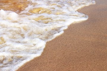 golden sea sand, sea, texture, background, close-up, copy space, top view