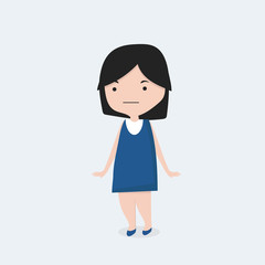 little girl cartoon character