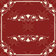 The vector image Vector vintage background
