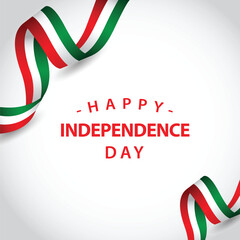 Obraz premium Happy Italy Independent Day Vector Template Design Illustration