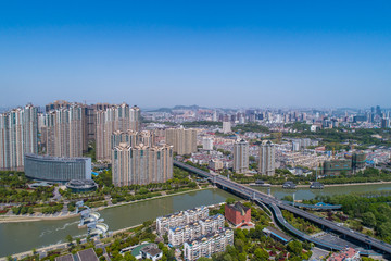 Fototapeta premium Nanjing City, Jiangsu Province, urban construction landscape