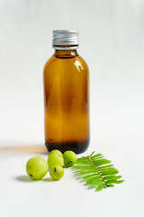 Makhampom on a white background is a medicinal herb used to treat sore throat