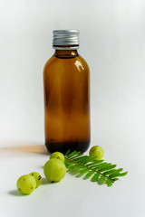 Makhampom on a white background is a medicinal herb used to treat sore throat