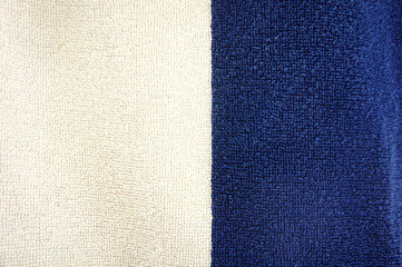 Fototapeta premium blue and white towel background summer rough texture