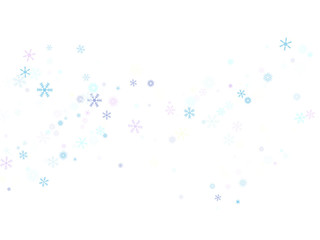 Falling down snow confetti, snowflake vector border. Festive winter, Christmas, New Year sale background. Cold weather, winter storm, scatter texture. Hipster snowfall falling snowflakes cool confetti