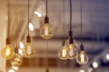 Lamp chandeliers of different types