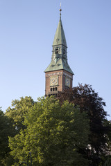 Fototapeta na wymiar City Hall Tower; Copenhagen