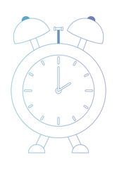 alarm time clock isolated icon vector illustration design