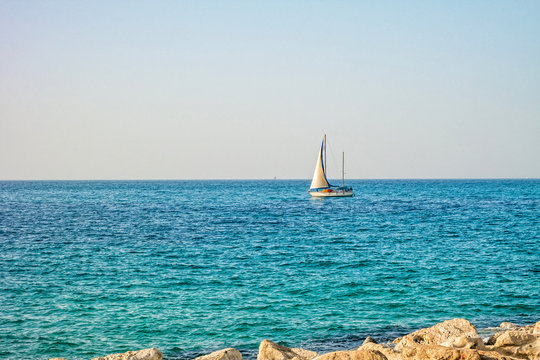 Mediterranean Sea Scene.