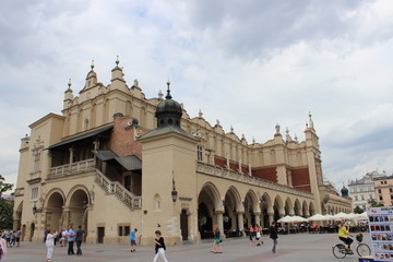 Obraz premium Krakow Trading Fair Rows Poland